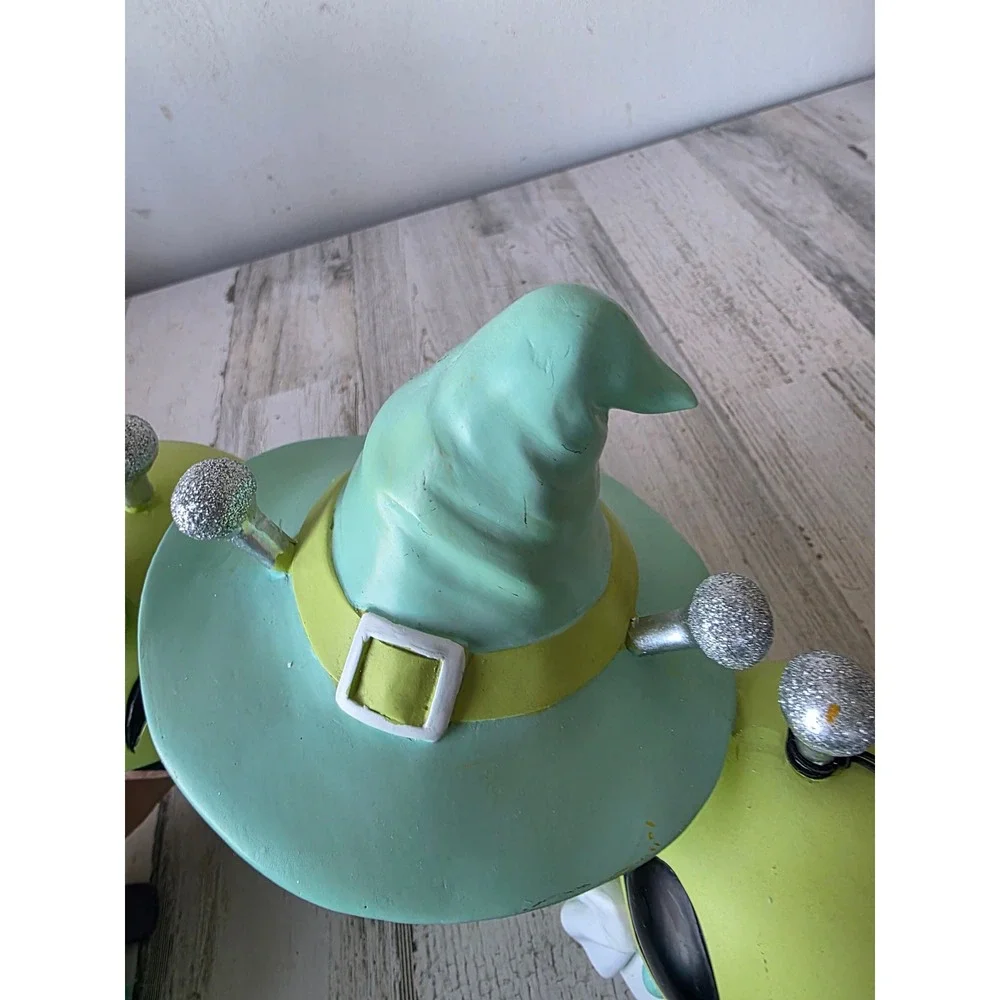 Studio 10.31 alien statue figurine UFO Halloween decor glitter‎ pastel pink teal